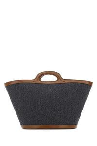 MARNI Marni Women Two-Tone Felt And Leather Small Tropicalia Summer Handbag