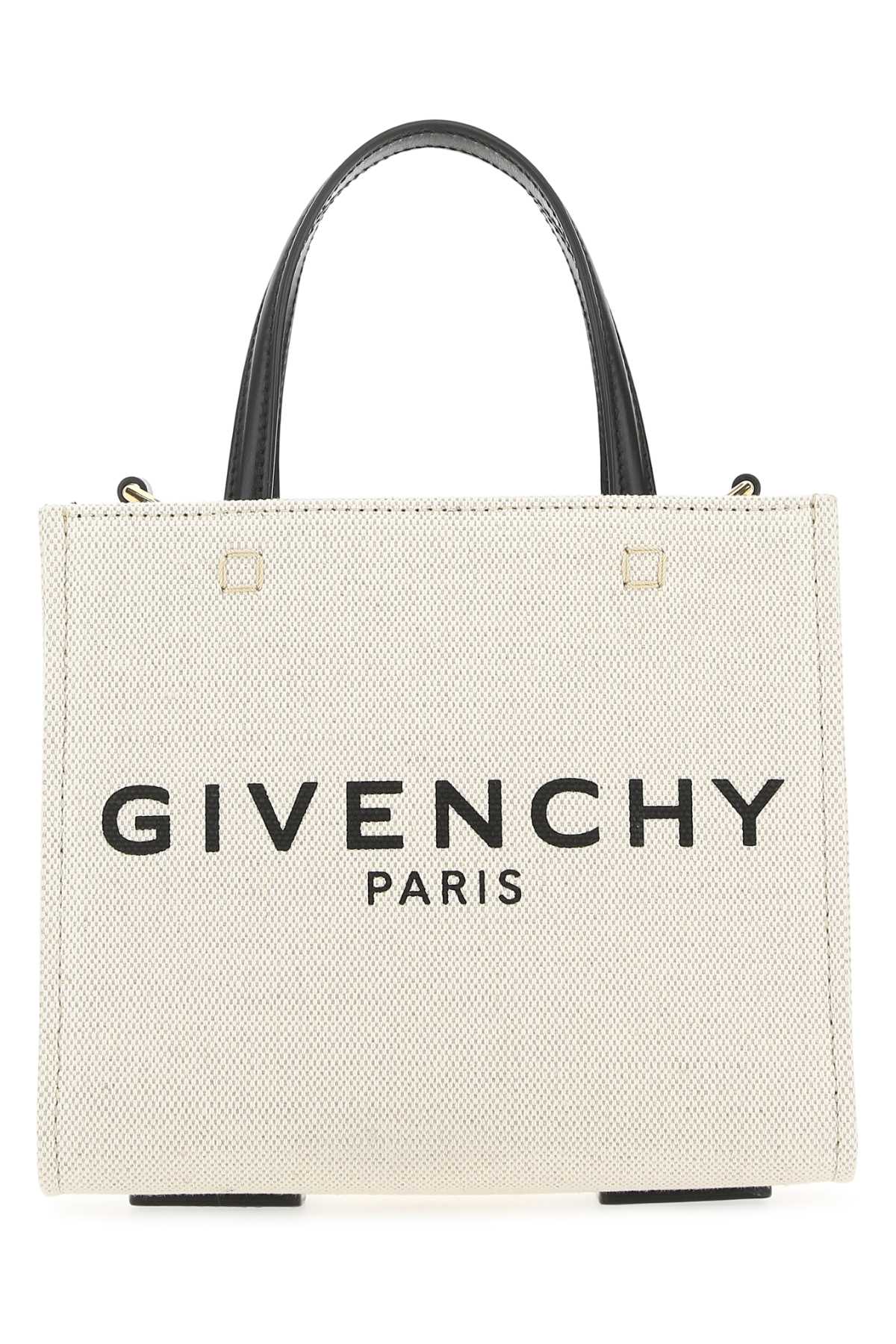 GIVENCHY Givenchy Women Ivory Canvas Mini G-Tote Handbag