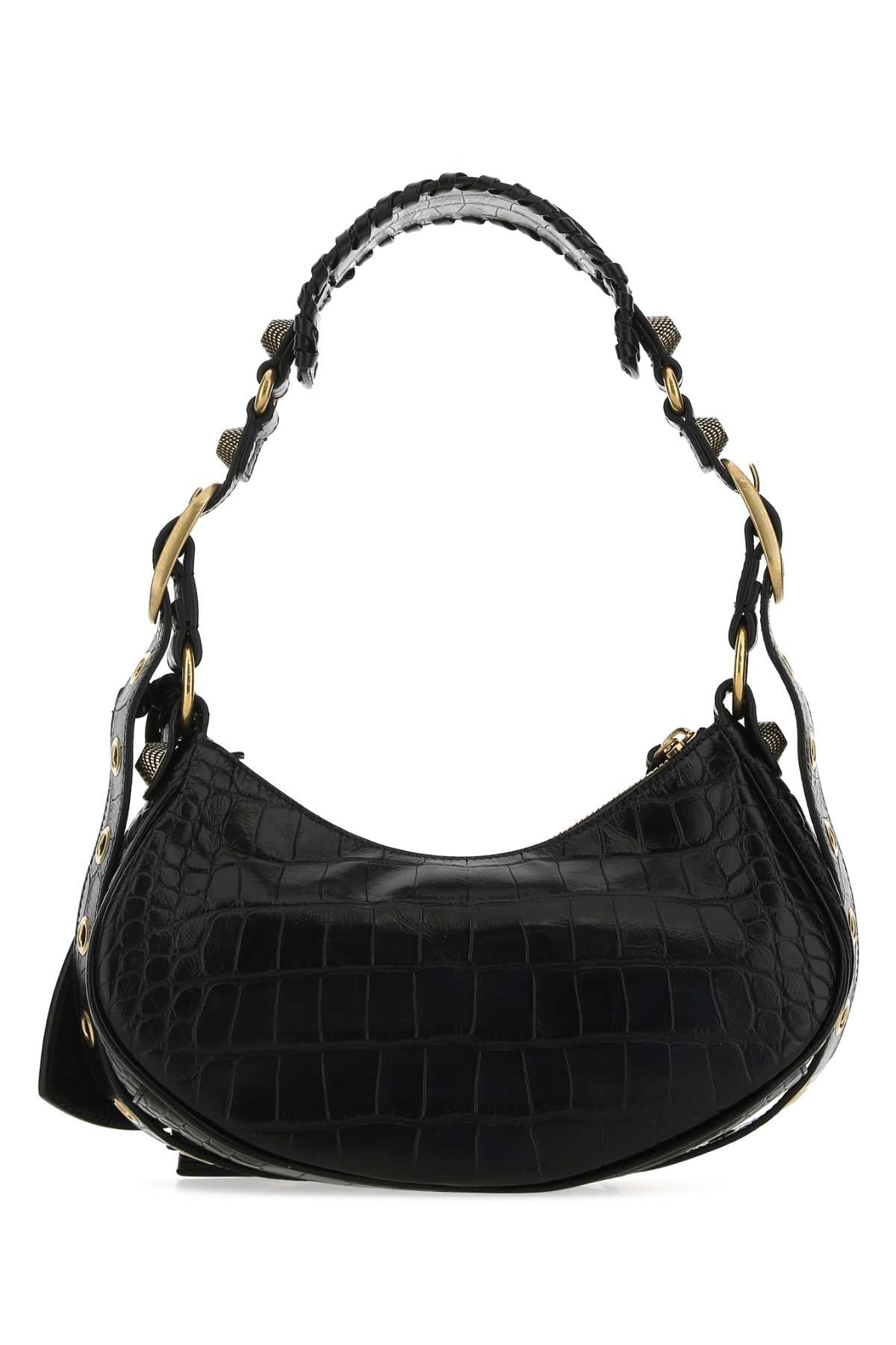 BALENCIAGA Balenciaga Women Black Leather Le Cagole Xs Shoulder Bag