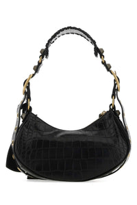 BALENCIAGA Balenciaga Women Black Leather Le Cagole Xs Shoulder Bag