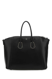 GIVENCHY Givenchy Women Black Leather Small Antigona Sport Handbag