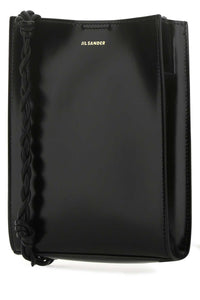 JIL SANDER Jil Sander Women Black Leather Small Tangle Shoulder Bag