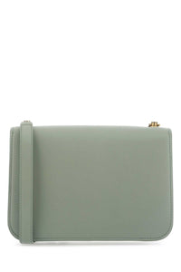 SAINT LAURENT Saint Laurent Women Sage Green Leather Carre Shoulder Bag