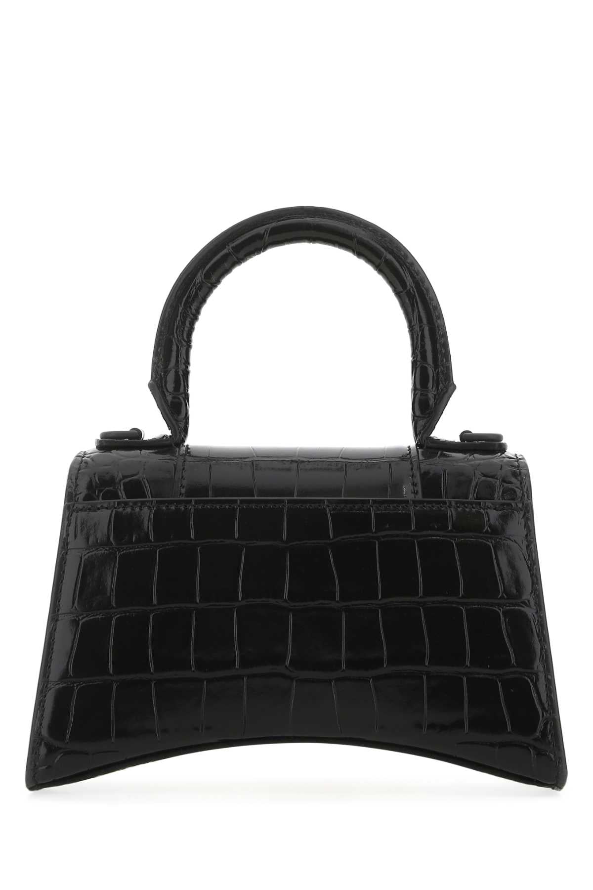 BALENCIAGA Balenciaga Women Black Leather Xs Hourglass Handbag