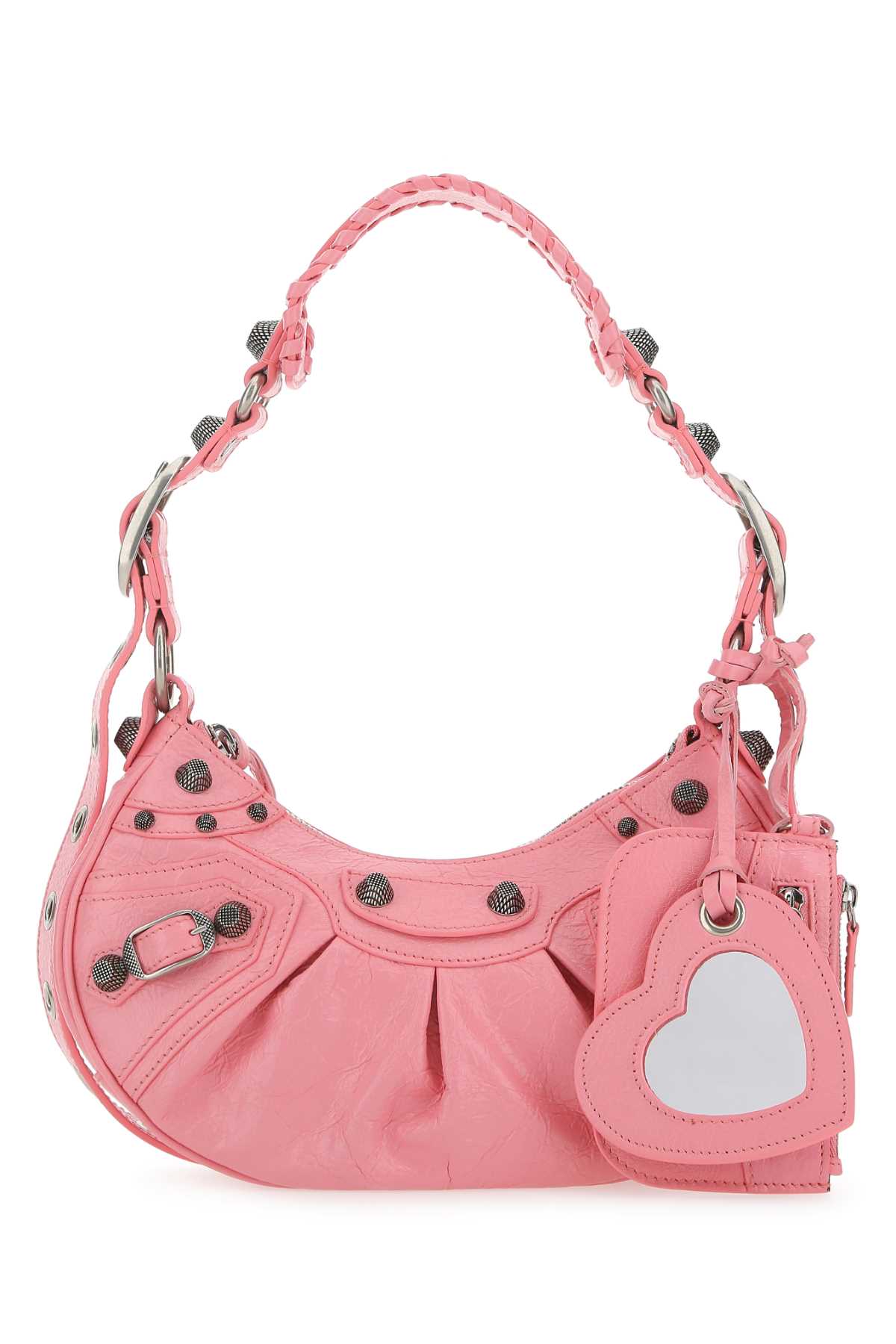 BALENCIAGA Balenciaga Women Pink Nappa Leather Le Cagole Xs Shoulder Bag
