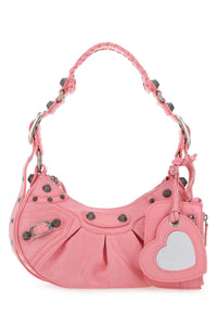 BALENCIAGA Balenciaga Women Pink Nappa Leather Le Cagole Xs Shoulder Bag