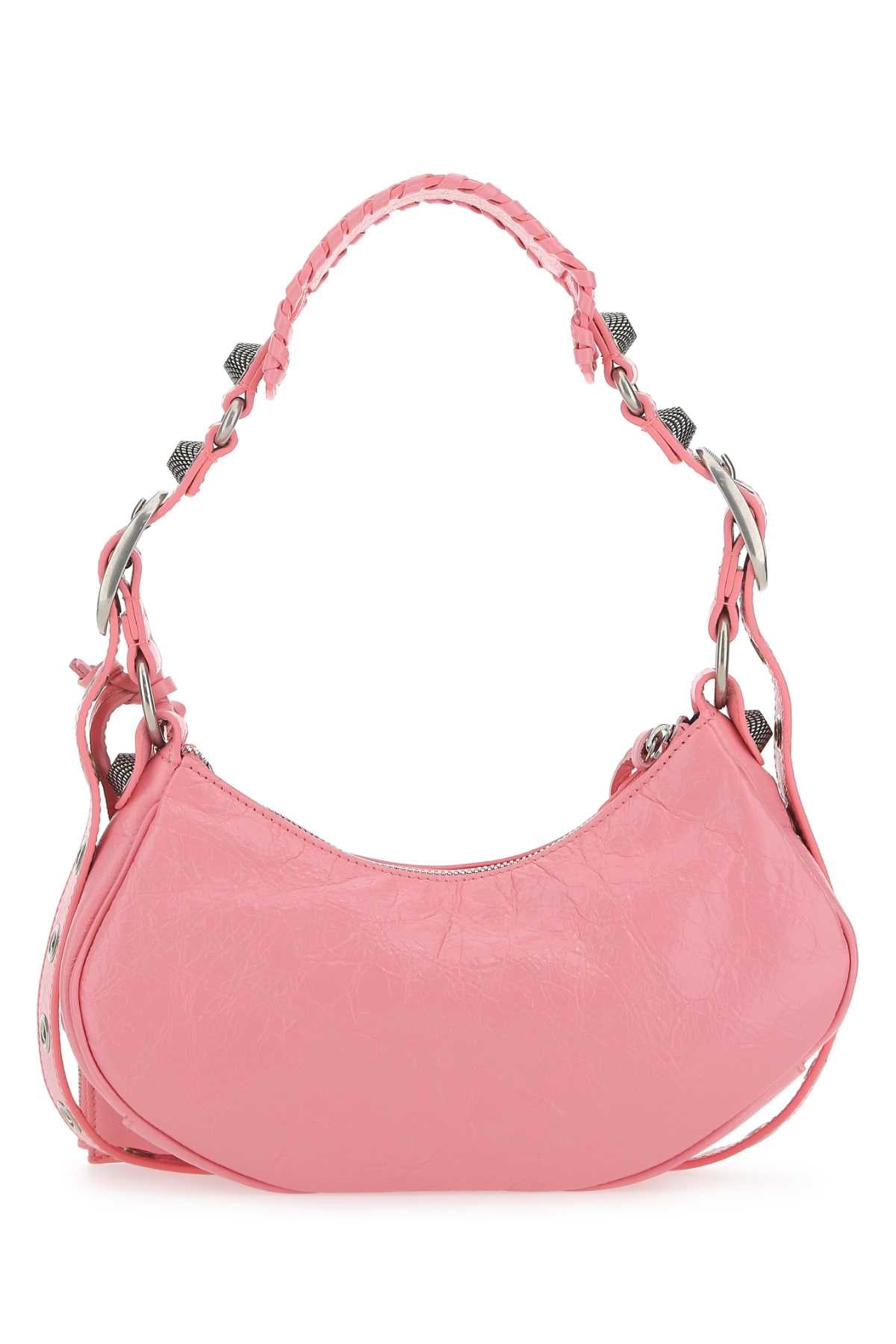 BALENCIAGA Balenciaga Women Pink Nappa Leather Le Cagole Xs Shoulder Bag