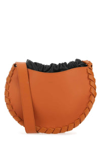 CHLOE Chloe Women Dark Orange Leather Small Mate Crossbody Bag