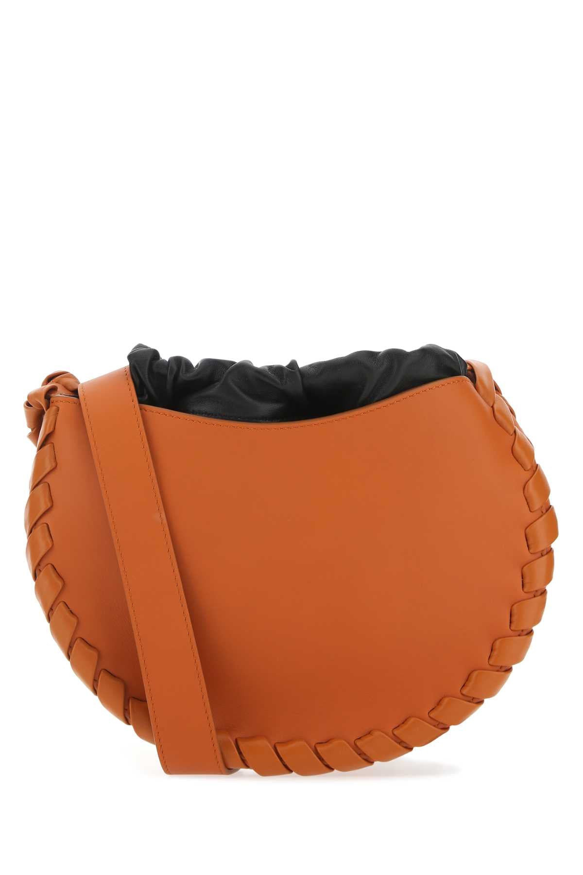 CHLOE Chloe Women Dark Orange Leather Small Mate Crossbody Bag