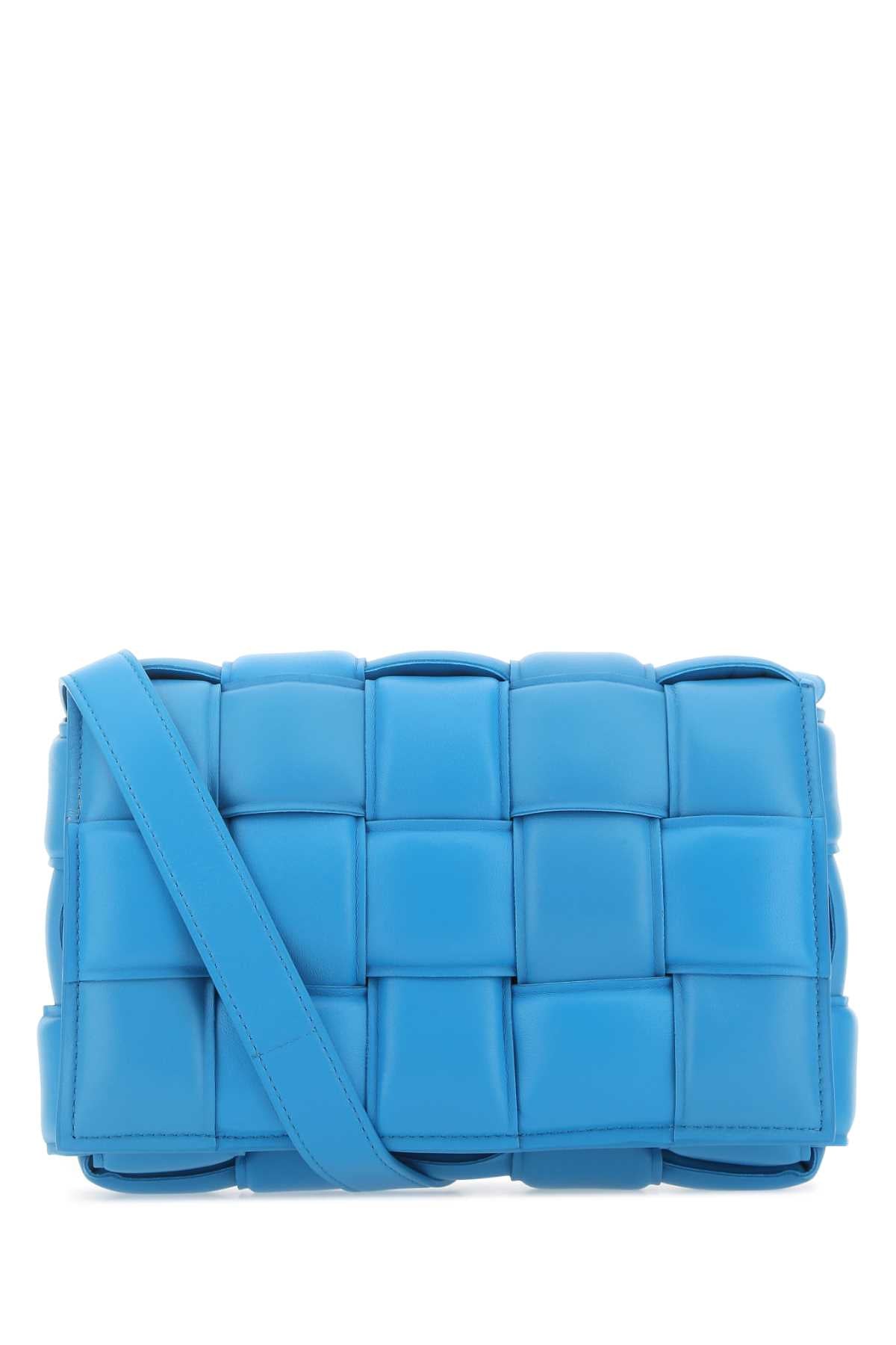 BOTTEGA VENETA Bottega Veneta Women Turquoise Nappa Leather Small Padded Cassette Crossbody Bag