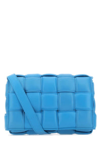 BOTTEGA VENETA Bottega Veneta Women Turquoise Nappa Leather Small Padded Cassette Crossbody Bag