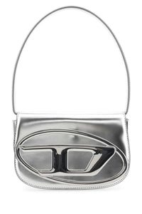 DIESEL Diesel Women Silver Leather 1Dr Shoulder Bag