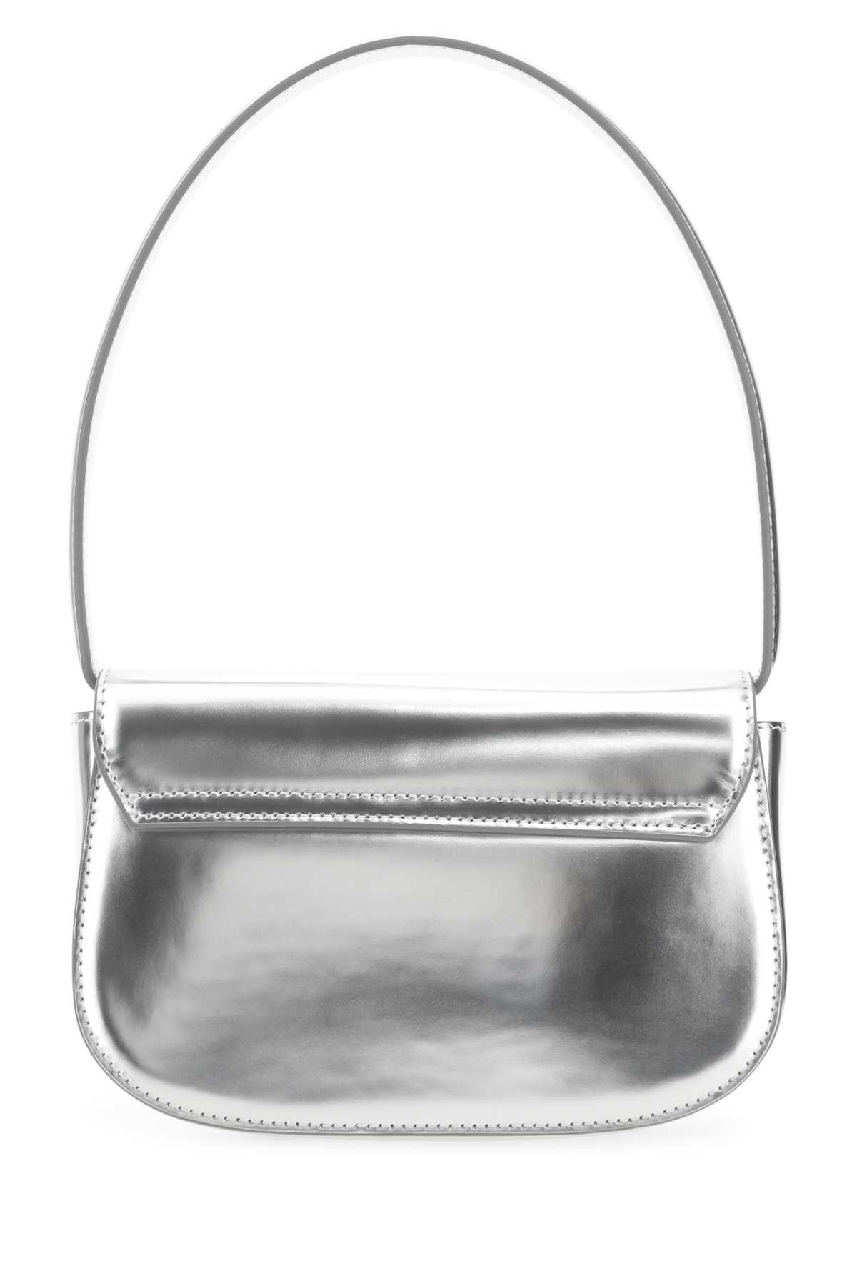 DIESEL Diesel Women Silver Leather 1Dr Shoulder Bag