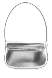 DIESEL Diesel Women Silver Leather 1Dr Shoulder Bag