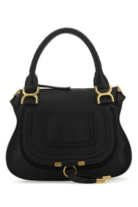 CHLOE Chloe Women Black Leather Small Marcie Handbag