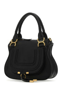 CHLOE Chloe Women Black Leather Small Marcie Handbag