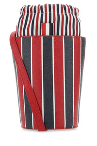 THOM BROWNE Thom Browne Women Printed Leather Mini Bucket Bag