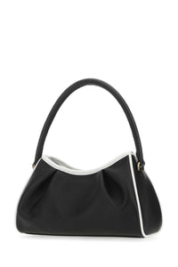 ELLEME Elleme Women Two-Tone Leather Dimple Moon Shoulder Bag