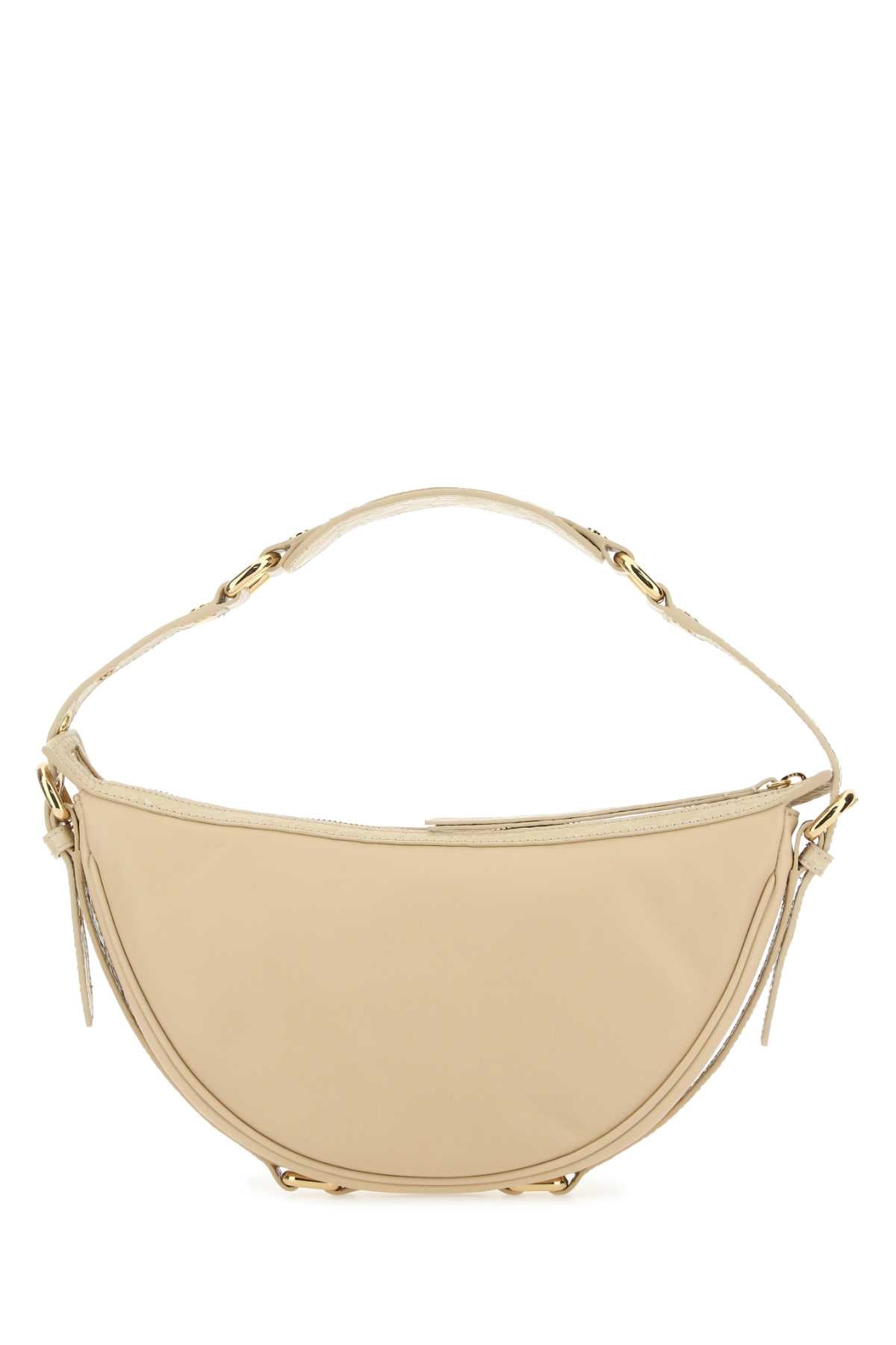 BY FAR By Far Women Cream Leather Gib Shoulder Bag