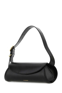 Jil Sander Women Black Leather Small Cannolo Shoulder Bag