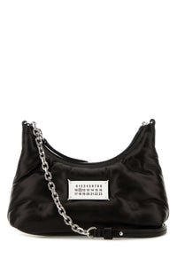 MAISON MARGIELA Maison Margiela Women Black Nappa Leather Micro Glam Slam Hobo Shoulder Bag