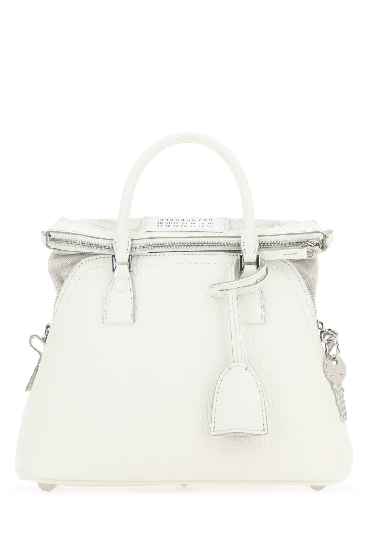 MAISON MARGIELA Maison Margiela Women White Leather 5Ac Handbag