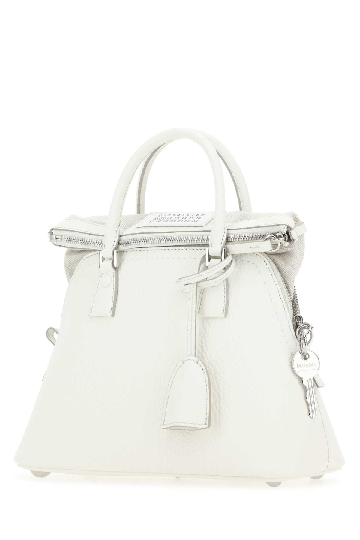 MAISON MARGIELA Maison Margiela Women White Leather 5Ac Handbag