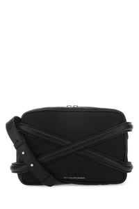 ALEXANDER MCQUEEN Alexander Mcqueen Men Black Nylon Harness Crossbody Bag