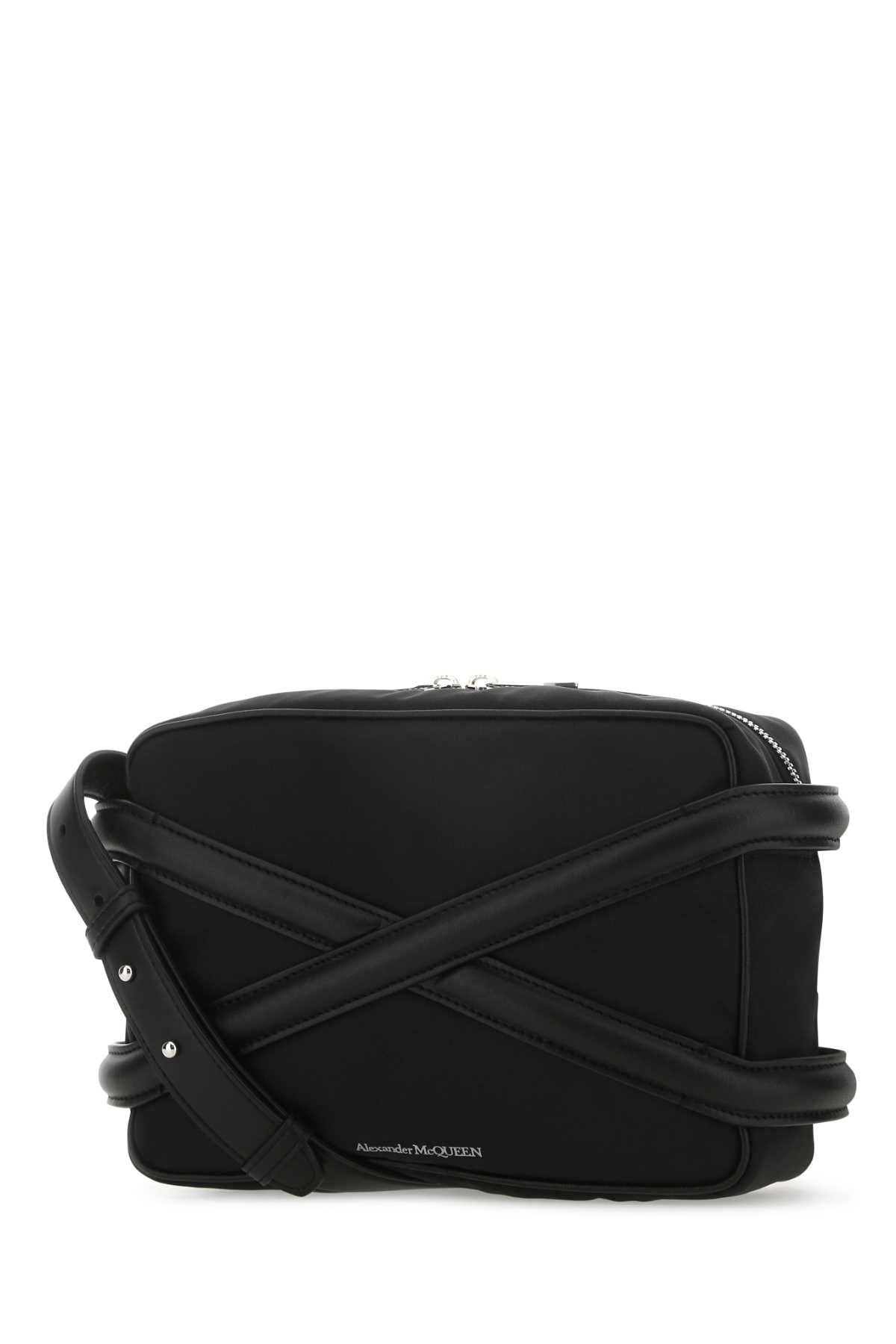 ALEXANDER MCQUEEN Alexander Mcqueen Men Black Nylon Harness Crossbody Bag