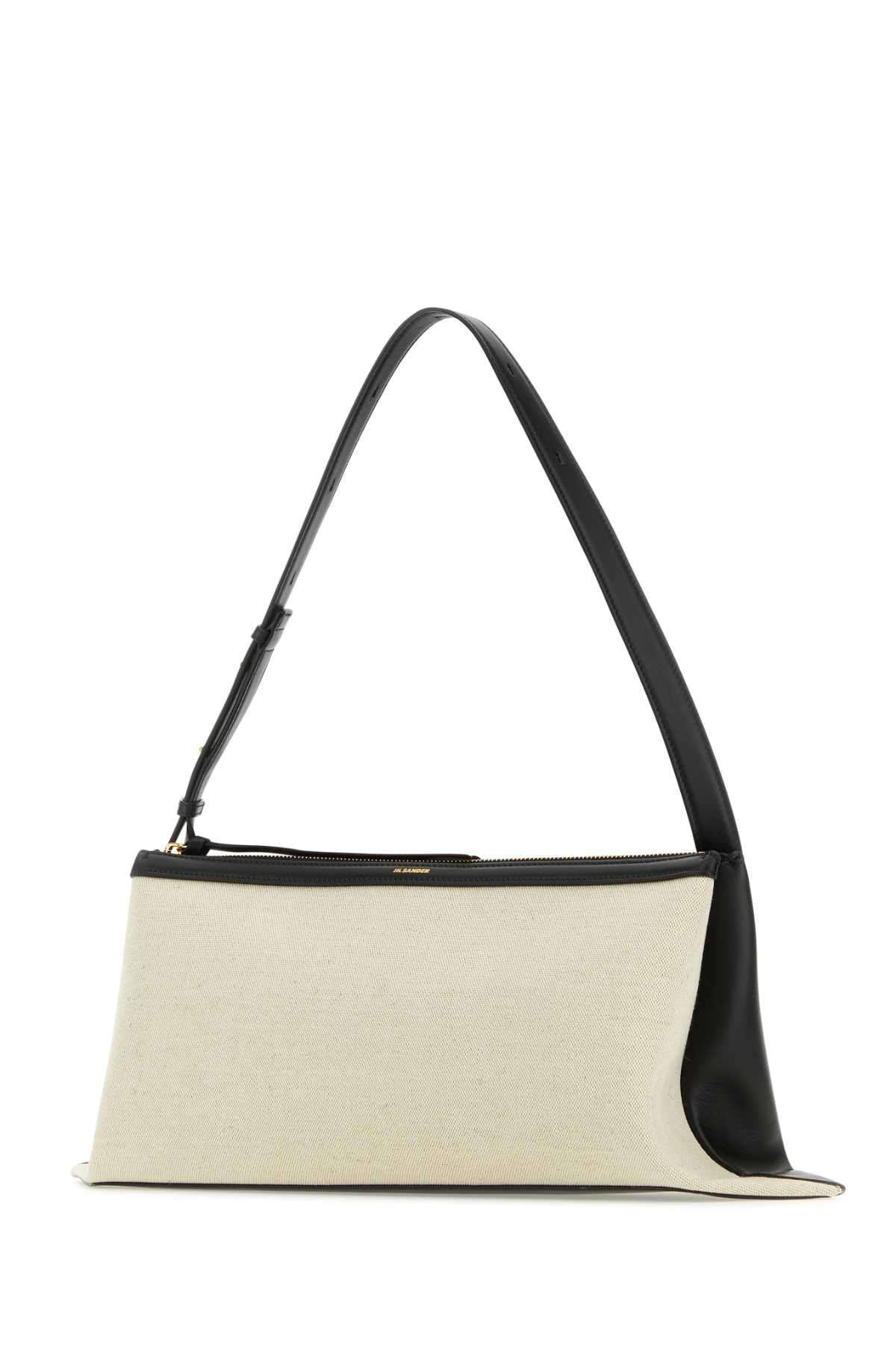 JIL SANDER Jil Sander Women Two-Tone Canvas And Leather Medium Empire Shoulder Bag
