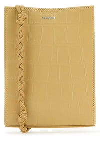 Jil Sander Women Beige Leather Small Tangle Shoulder Bag