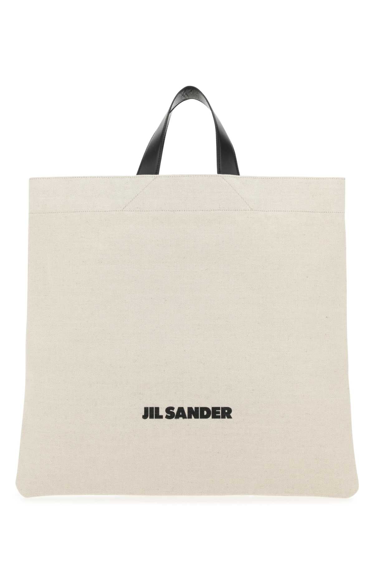 JIL SANDER Jil Sander Women Sand Canvas Shopping Bag
