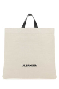 JIL SANDER Jil Sander Women Sand Canvas Shopping Bag