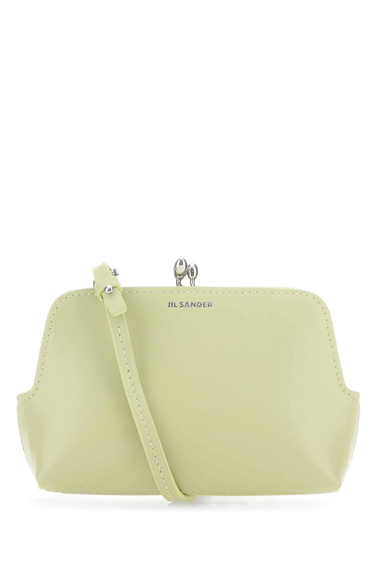 Jil Sander Women Pastel Green Leather Micro Goji Crossbody Bag