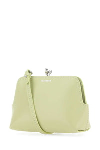Jil Sander Women Pastel Green Leather Micro Goji Crossbody Bag