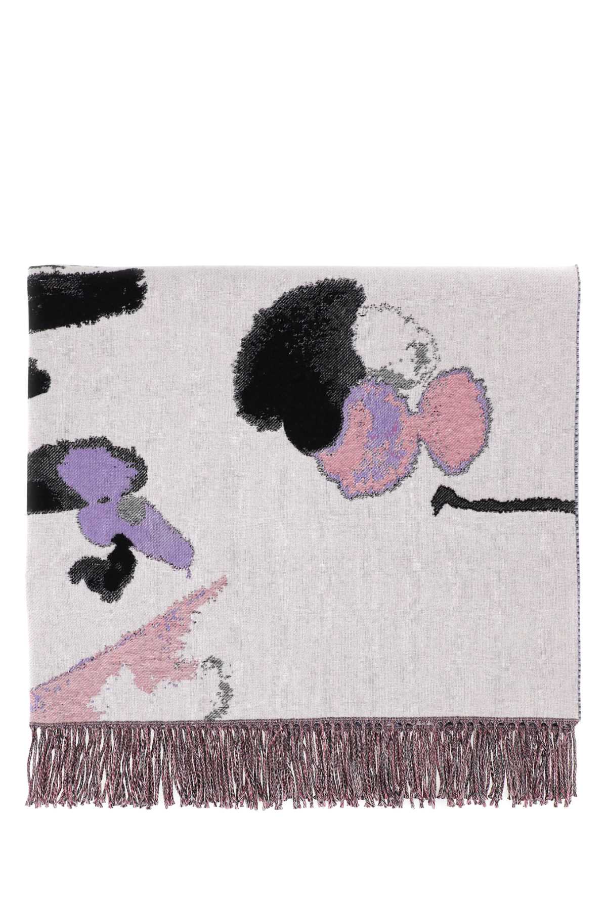 ALEXANDER MCQUEEN Alexander Mcqueen Women Embroidered Wool Blend Blanket