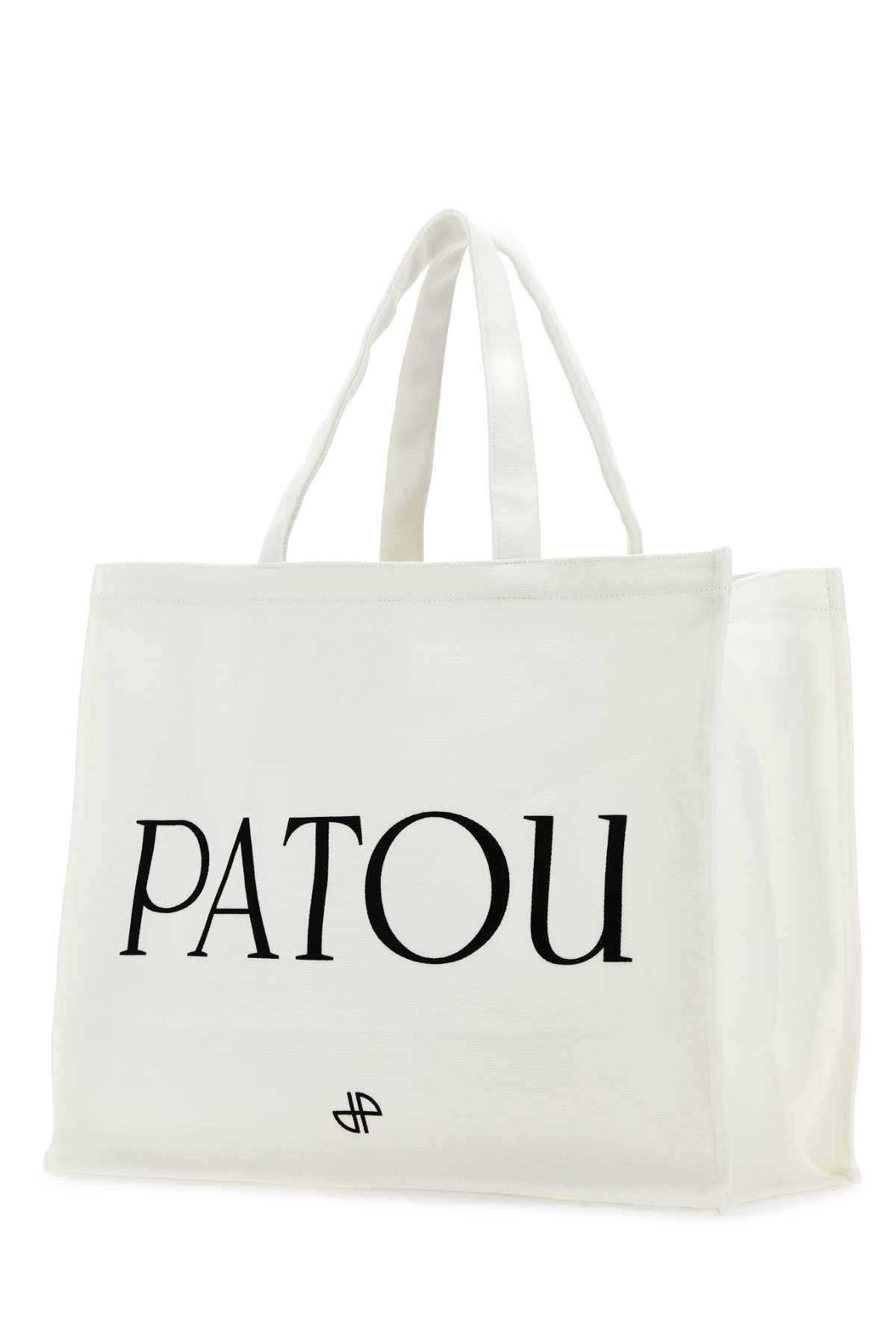 PATOU Patou Women White Cotton Shopping Bag