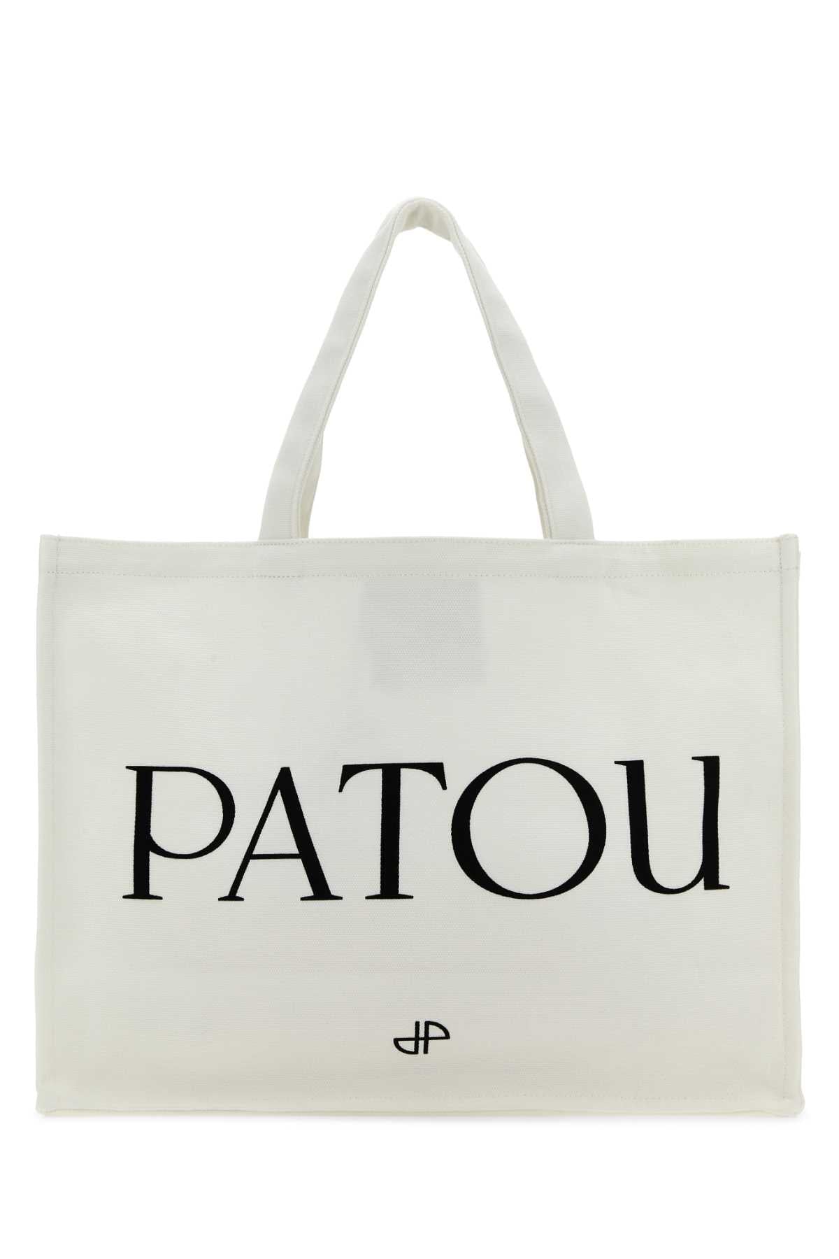 PATOU Patou Women White Cotton Shopping Bag