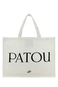PATOU Patou Women White Cotton Shopping Bag