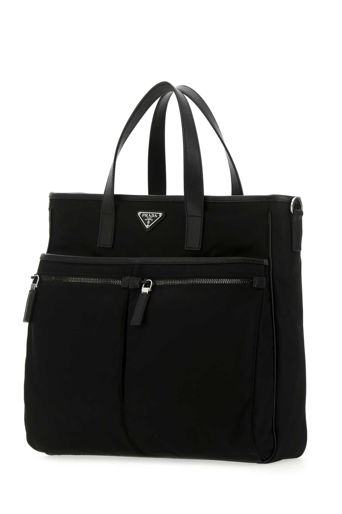 Prada Men Black Nylon Handbag