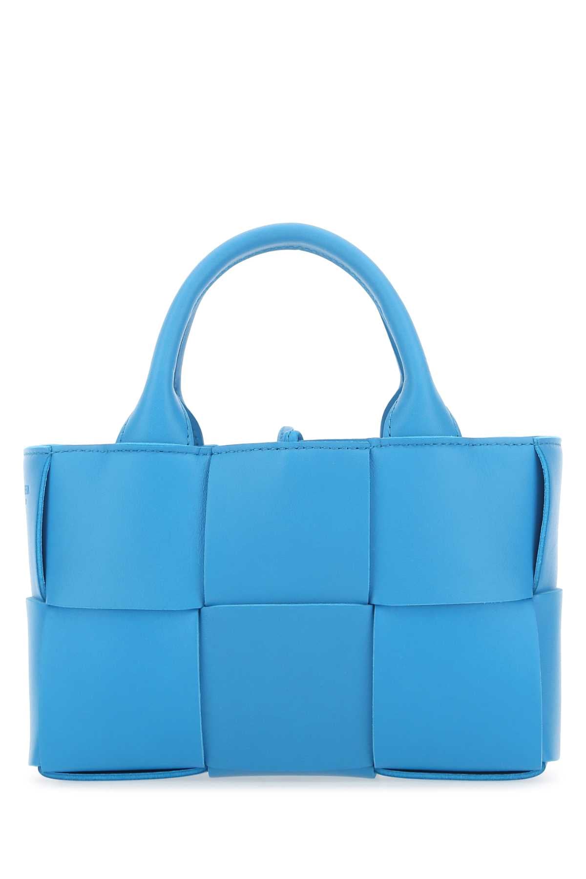 BOTTEGA VENETA Bottega Veneta Women Turquoise Leather Candy Arco Handbag