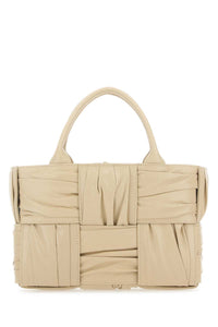 BOTTEGA VENETA Bottega Veneta Women Beige Leather Mini Arco Handbag