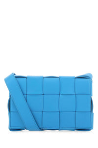 BOTTEGA VENETA Bottega Veneta Women Turquoise Leather Small Cassette Crossbody Bag