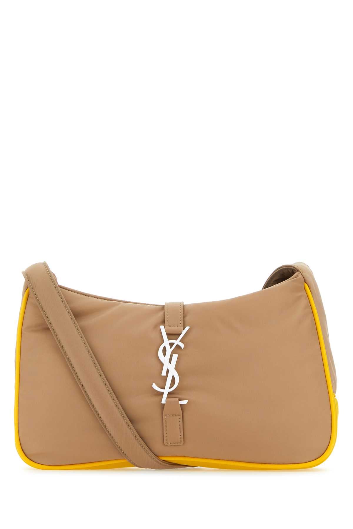 Saint Laurent Men Cappuccino Econylâ® Le 5 Ã 7 Shoulder Bag