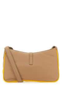 Saint Laurent Men Cappuccino Econylâ® Le 5 Ã 7 Shoulder Bag