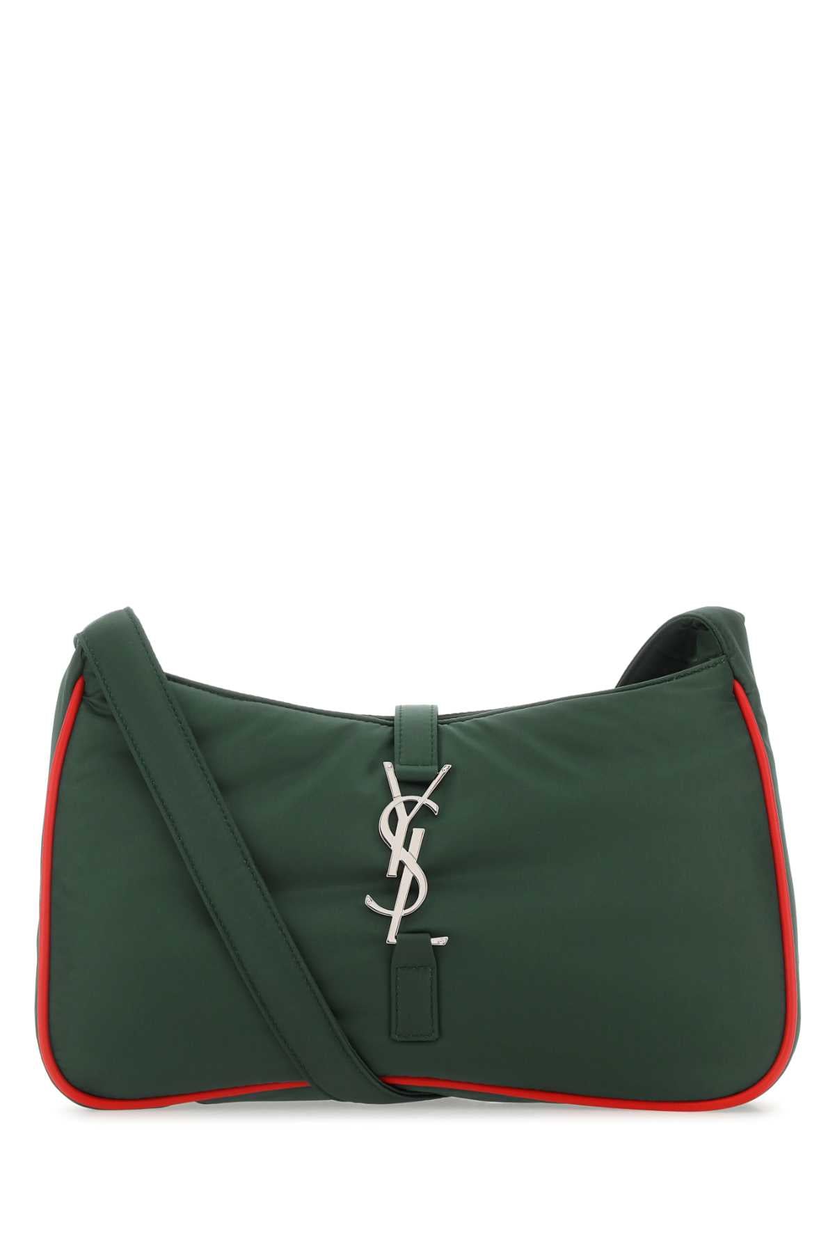 SAINT LAURENT Saint Laurent Men Dark Green Econylâ® Le 5 Ã€ 7 Shoulder Bag