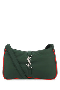 SAINT LAURENT Saint Laurent Men Dark Green Econylâ® Le 5 Ã€ 7 Shoulder Bag