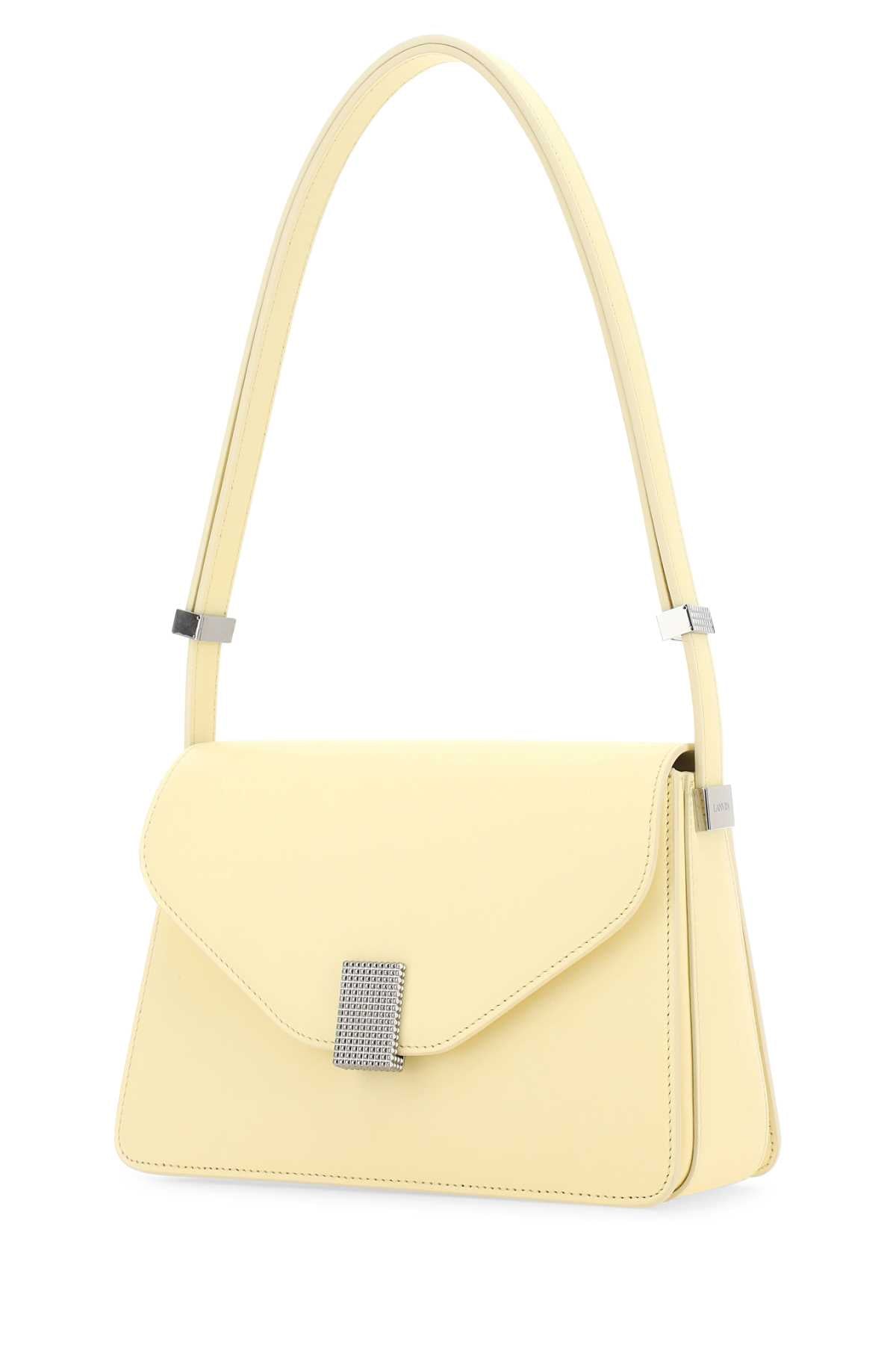 LANVIN Lanvin Women Pastel Yellow Leather Concerto Shoulder Bag