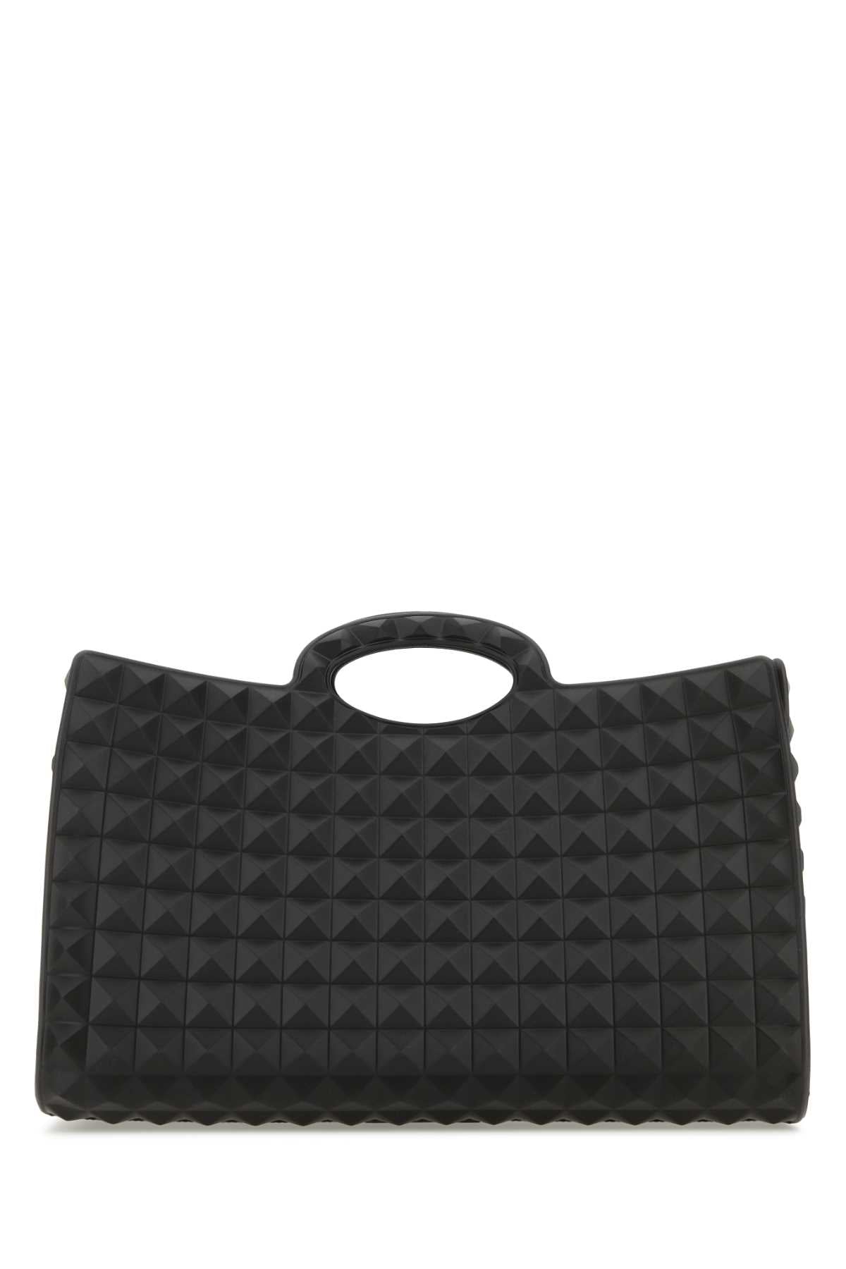 VALENTINO GARAVANI Valentino Garavani Men Black Rubber Le Troisiã¨Me Shopping Bag