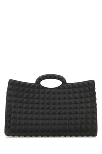VALENTINO GARAVANI Valentino Garavani Men Black Rubber Le Troisiã¨Me Shopping Bag